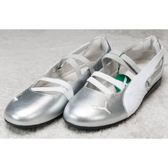 Puma Speedcat Ballet Silver White Sneakerina Womens Size 9.5 401581-01 NWB - Picture 13 of 16